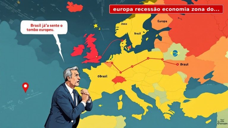 Europa em recessão: a economia da zona do euro quebra e o Brasil sente o tombo