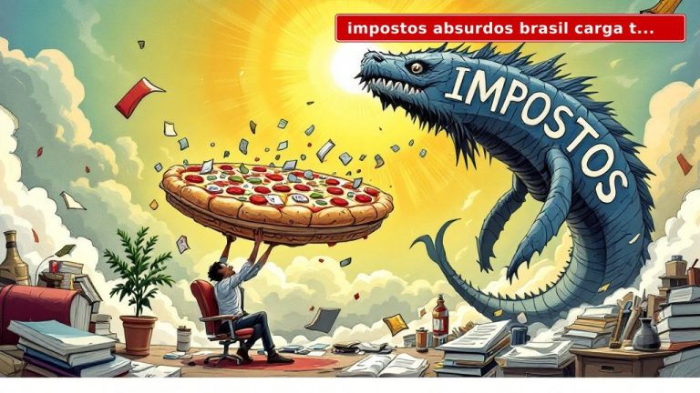 Impostos Absurdos Brasil: Carga Tributária Recorde Enterra o Sonho do Livre Mercado