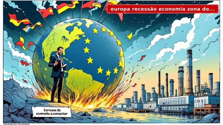 Europa em Recessão: A Economia da Zona do Euro Sucumbe ao Intervencionismo e à Guerra