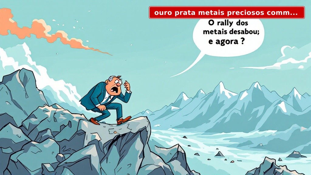 Ouro e prata despencam: é o fim da festa dos metais ou só um susto no mercado?