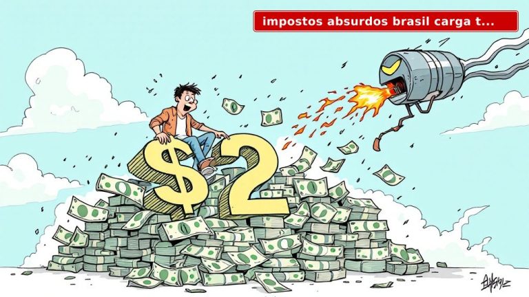 Impostos absurdos Brasil: arrecadação recorde de R$ 2 trilhões e serviços de quinta categoria