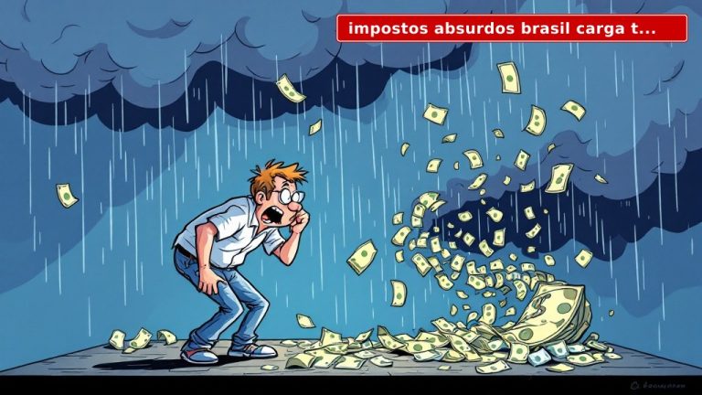 Impostos Absurdos Brasil: A Máquina Pública Suga o Cidadão e Entrega Esmolas