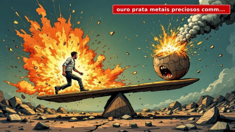 Ouro e prata despencam: é o fim do rali dos metais preciosos ou a calmaria antes da tempestade?