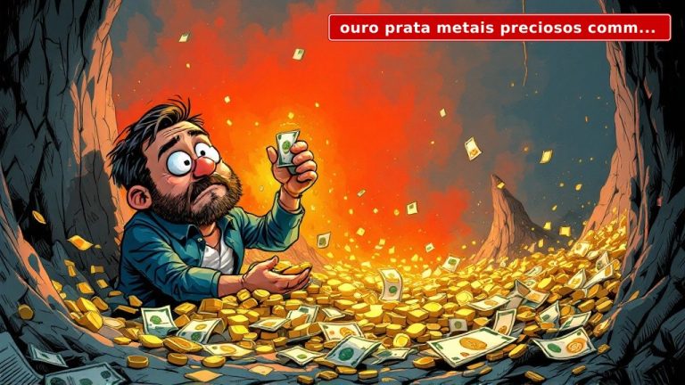Ouro e Prata Despencam: O Fim dos Metais Preciosos ou a Última Chance de Comprar Barato?