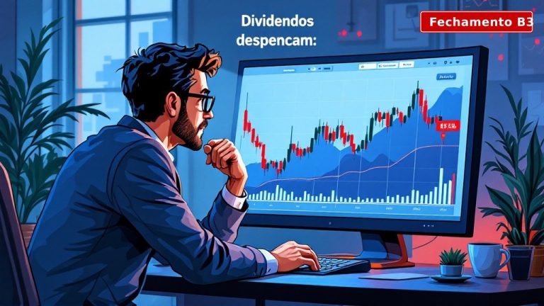 🇧🇷📊 Fechamento B3 — 23/07/2026: Ibovespa vira e fecha em leve queda; dividendos despencam e o Fed não sai da cabeça do mercado