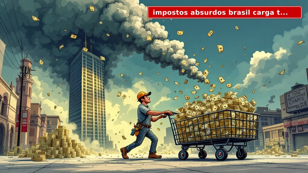 Impostos absurdos Brasil: o confisco que devora seu salário enquanto o Estado incha