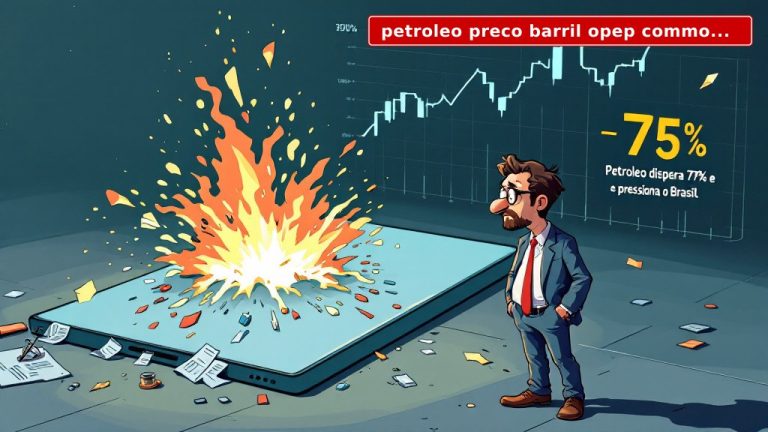 Petróleo Preço Barril Dispara 77% e Expõe o Brasil ao Choque Energético