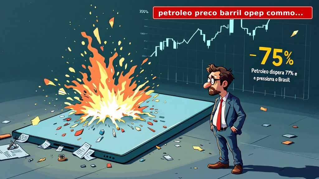 Petróleo Preço Barril Dispara 77% e Expõe o Brasil ao Choque Energético