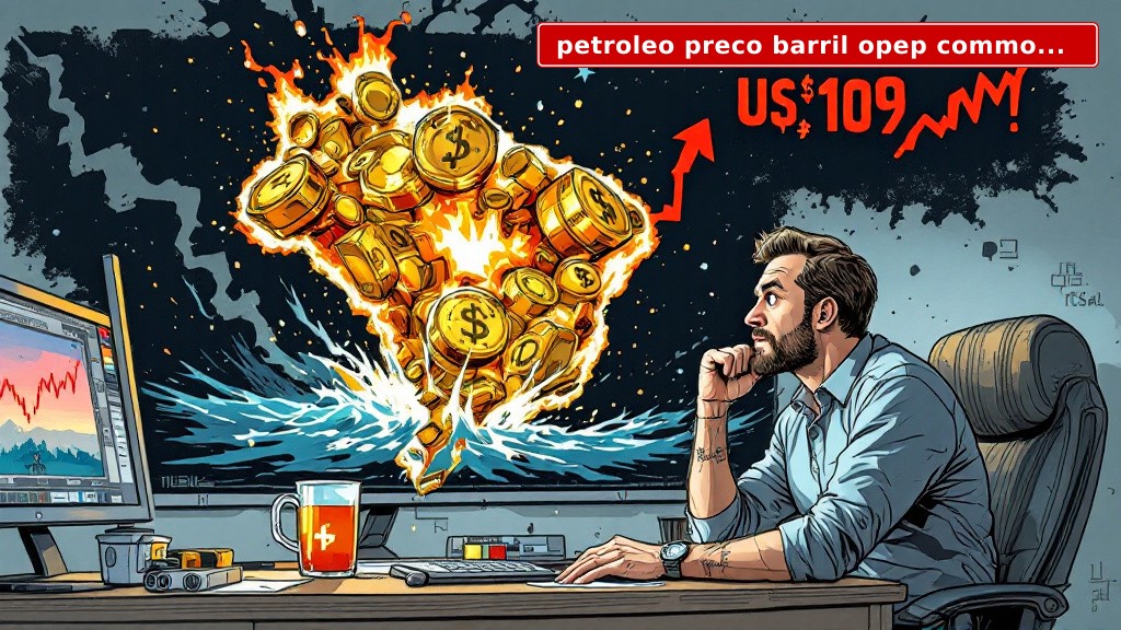 Petróleo Preço Barril Dispara a US$ 109 e Expõe o Brasil ao Risco Geopolítico