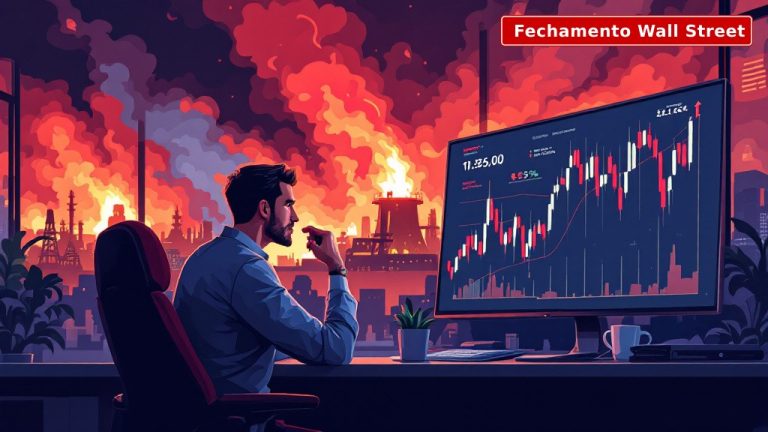🇺🇸📈 Fechamento Wall Street — 08/10/2026: Petróleo em disparada e ruído sobre OpenAI derrubam bolsas; Dow, S&P e Nasdaq fecham no vermelho